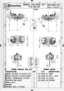 Triumph Daytona 675 [BREMBO RACING] - UPGRADE GP4-RB 4-piston brake calipers (pair) front, Ø 30/34 mm