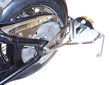 Kawasaki Vn 900 Cla [BURCHARD EXCELLENCE] - Side license plate holder with parts certificate, Kawasaki VN 900 Custom /Classic, chrome