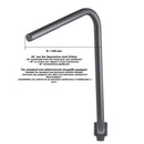 Yamaha Xvs 1100 Drag Star [HIGHWAY HAWK] - Bad Hawk 1 inch handlebar with 3 holes, 845mm wide 370mm high, chrome