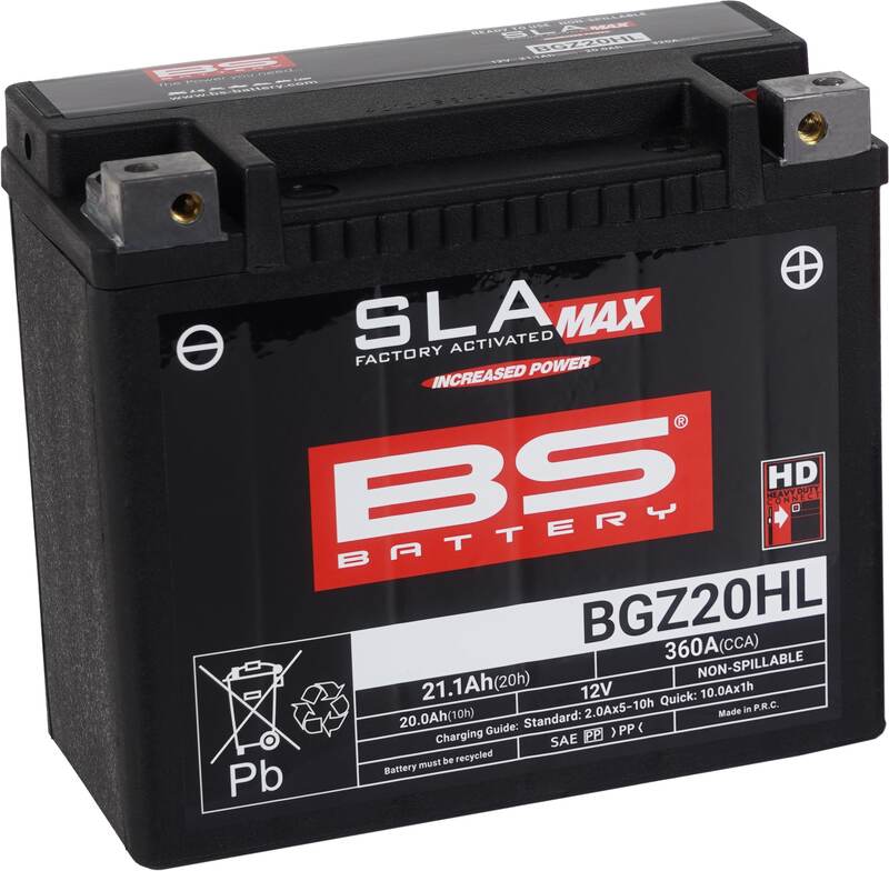 Triumph Thunderbird 1600 [BS BATTERY] - SLA Maintenance Free Battery Factory Activated - BGZ20HL
