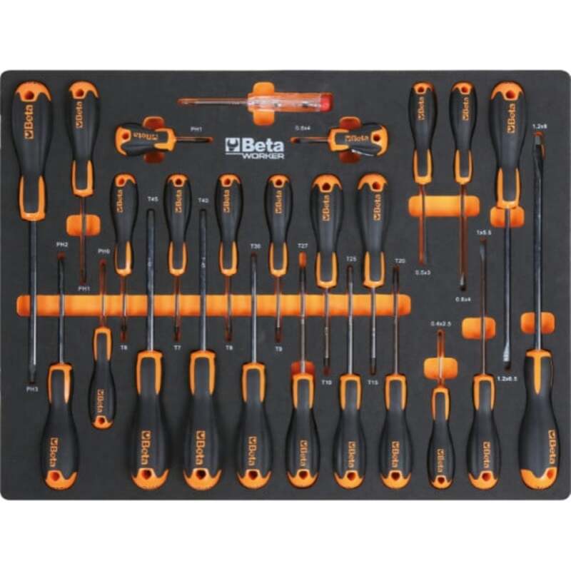 BETA TOOLS C45PRO 2.0 X Werkstatteinrichtung mit 268 Universalwerkzeugen der Beta Worker Serie