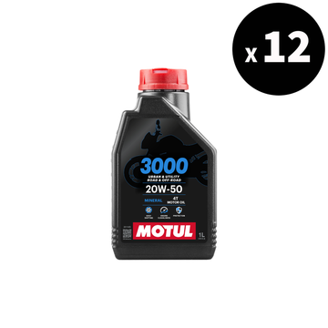 3000 4T motor oil 20W50 1L 12-pack [Motul]