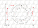 Benelli Leoncino 800 Trail [AFAM] - Chain kit 525XMR3 16/46 Super-reinforced - Standard sprocket-2