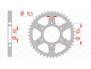 Kawasaki Zx-10Rr [AFAM] - Chain kit 525XHR3 17/41 Super-reinforced - Standard sprocket