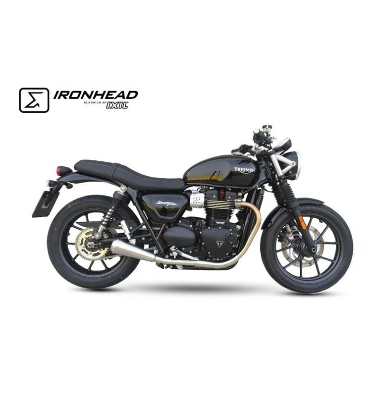 Triumph Street Twin 900 [IXIL] - Slip On Ironhead Conical Silencer (right + left)