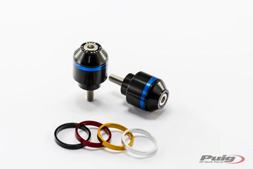 BMW F 800 GT [2017] – Short handlebar end weights with ring – black - 0