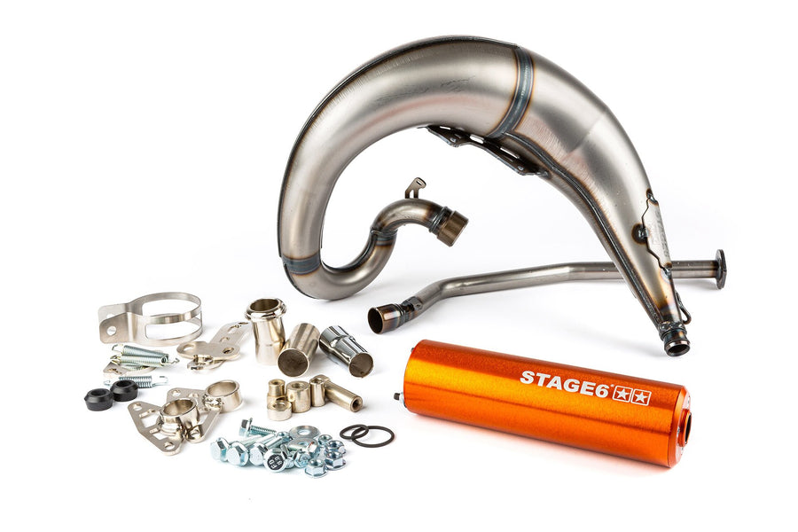 Aprilia RX 50 2T D50B1 [2006–] - Auspuff Streetrace CNC orange