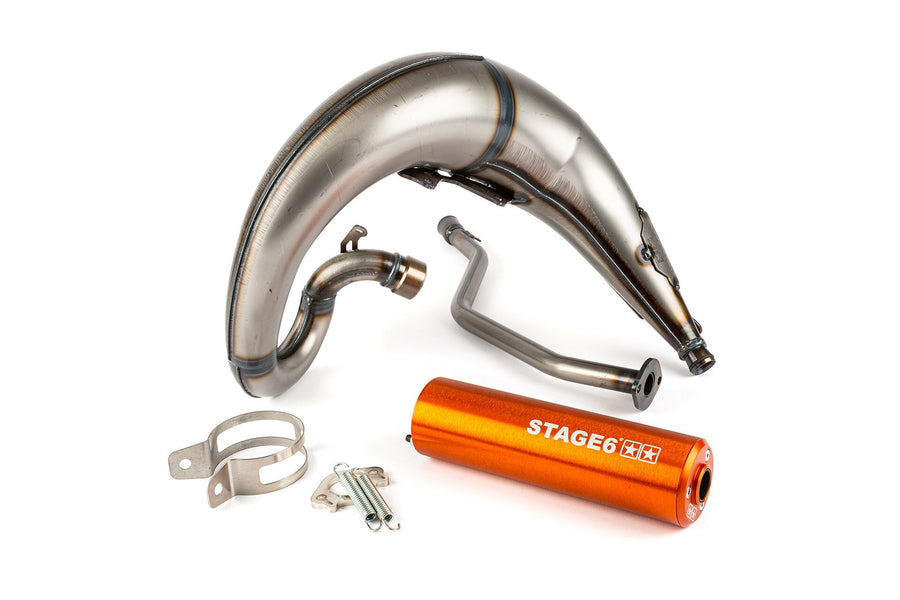 MBK X-Limit Enduro 50 2T AM6 [2004–] - Auspuff Streetrace High Mount CNC Orange