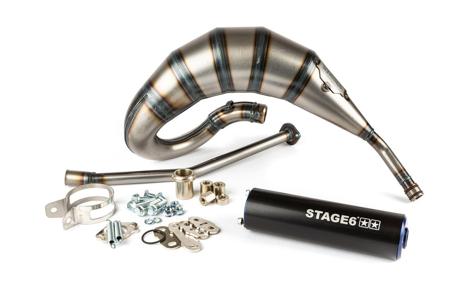 Derbi Senda R X-Race Trail '05 - '10 50 2T D50B0 - Auspuff 70cc blau schwarz