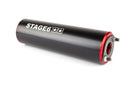 Aprilia RX Factory 50 2T - Auspuff Streetrace Rot Schwarz