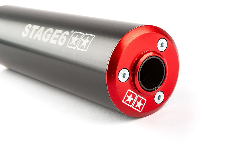 Aprilia SX SM 50 2T D50B0 [2007–] - Auspuff Streetrace rot schwarz