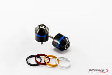 TRIUMPH STREET TRIPLE 675 RX [2016] – Short bar end weights with ring – Black