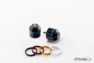 TRIUMPH TIGER SPORT 1050 [2020] – Short bar end weights with ring – Black - 0