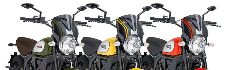 DUCATI SCRAMBLER DESERT SLED [2025] – RetroVision windshield visor