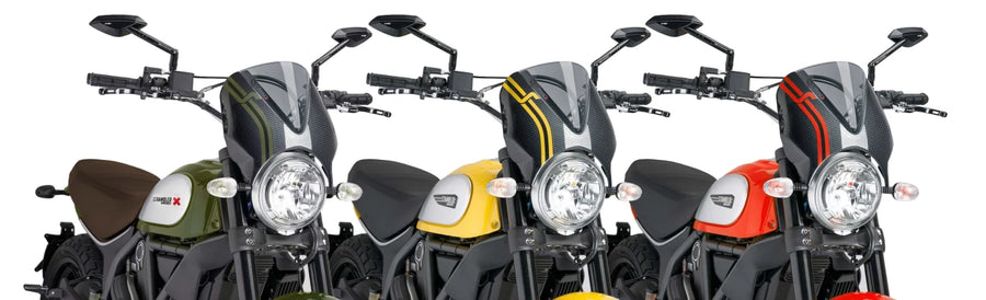 DUCATI SCRAMBLER DESERT SLED [2025] – RetroVision windshield visor