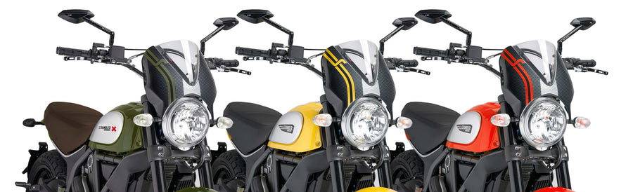DUCATI SCRAMBLER DESERT SLED [2025] – RetroVision windshield visor