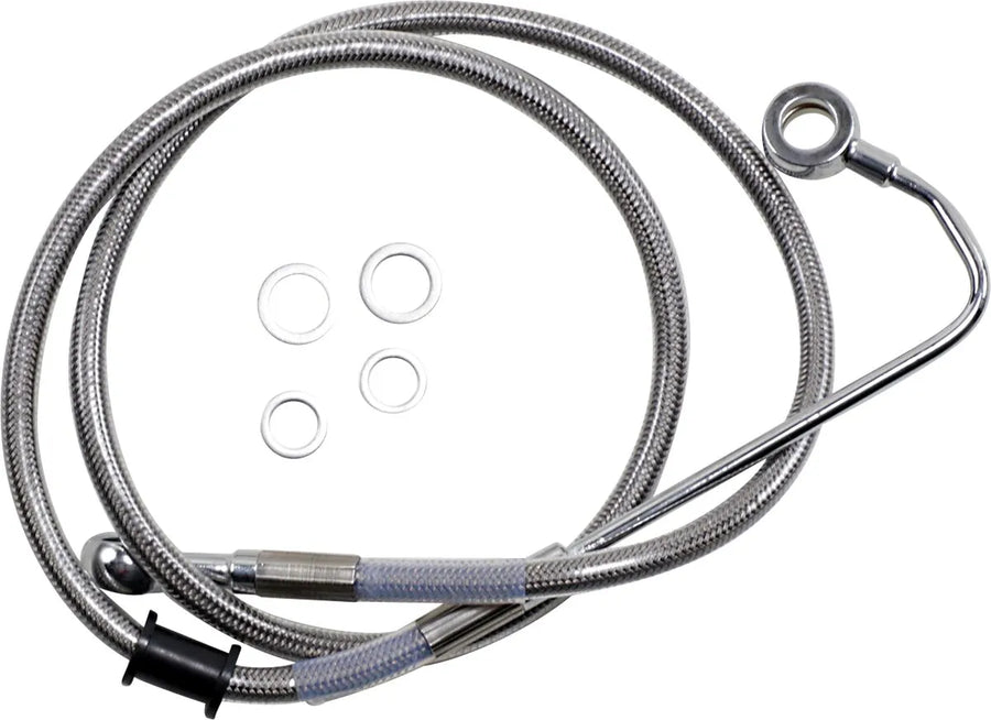 harley davidson flstc [DRAG SPECIALTIES] - Extended stainless steel brake line