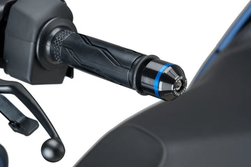 YAMAHA X-MAX 300 TECH MAX + [2025] – Short bar end weights with ring – Black - 0