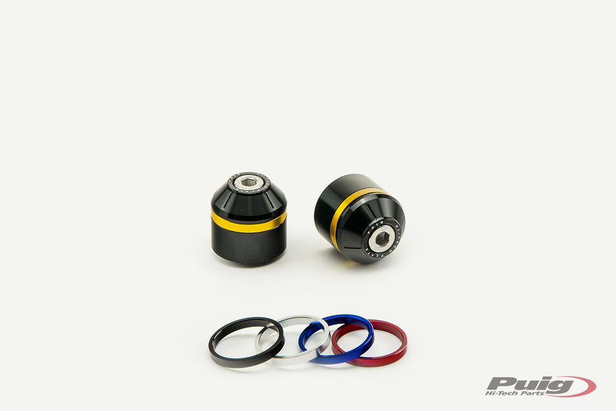 CFMOTO 300 NK [2025] – Short Bar End Weights with Ring – Black