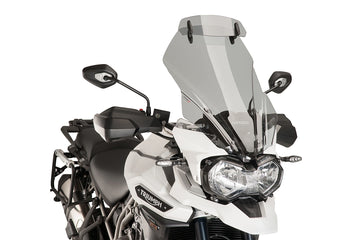 TIGER EXPLORER/XC/XR/XRX/XRT - PUIG touring screen with spoiler | Tinted | PUIG 8916H