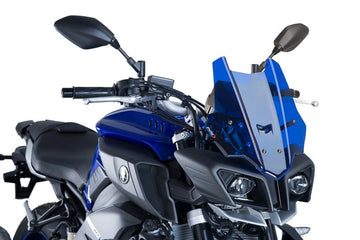 TRIUMPH BONNEVILLE T 120 BLACK [2025] - PUIG touring screen | Blue | PUIG 8917A