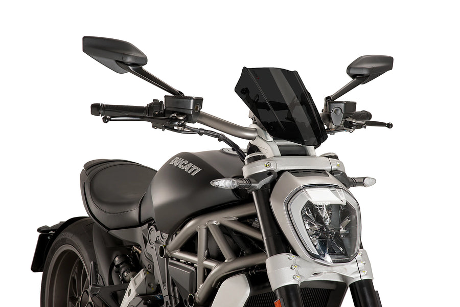 TRIUMPH BONNEVILLE T 120 BLACK [2025] - Adjustable sports screen | Heavily toned | PUIG 8921F