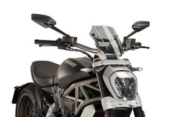 TRIUMPH BONNEVILLE T 120 BLACK [2025] - Adjustable sports screen | Tinted | PUIG 8921H