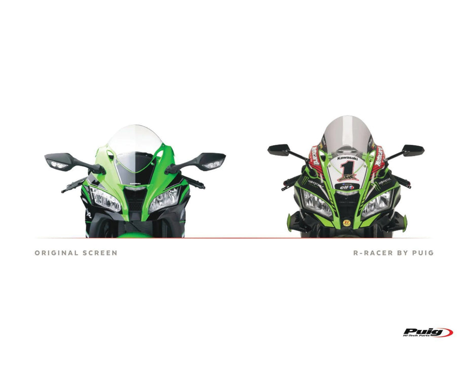 KAWASAKI ZX-10RR NINJA PERFORMANCE [2018] – R-Racer Screen – Transparent