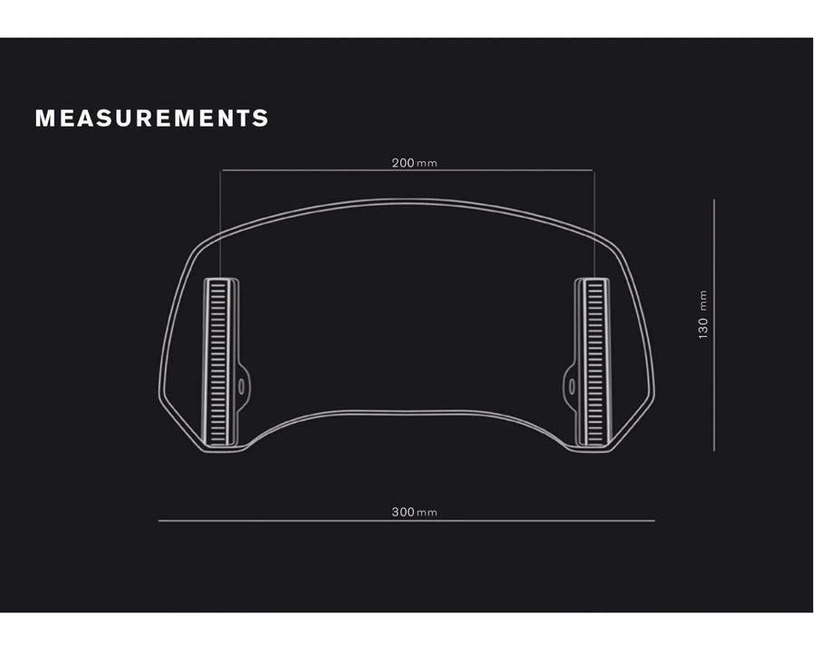 KTM 890 SMT [2025] – Spoiler disc 2.0 attached with screws – Transparent