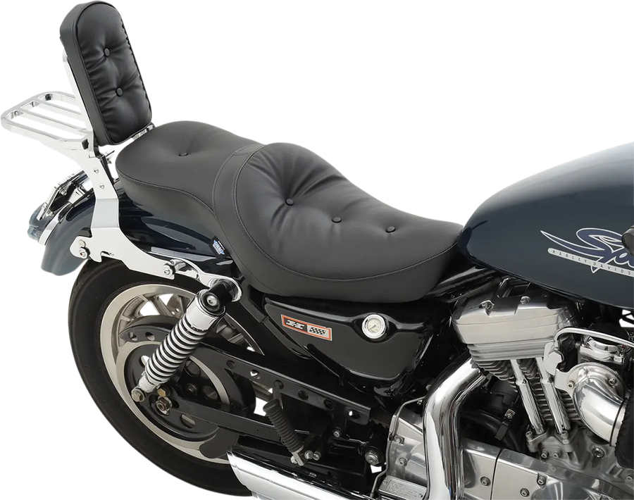 harley-davidson sportster s [DRAG SPECIALTIES] – Flat vinyl double-trough seat