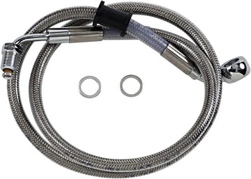 harley davidson flde [DRAG SPECIALTIES] - Extended stainless steel brake line