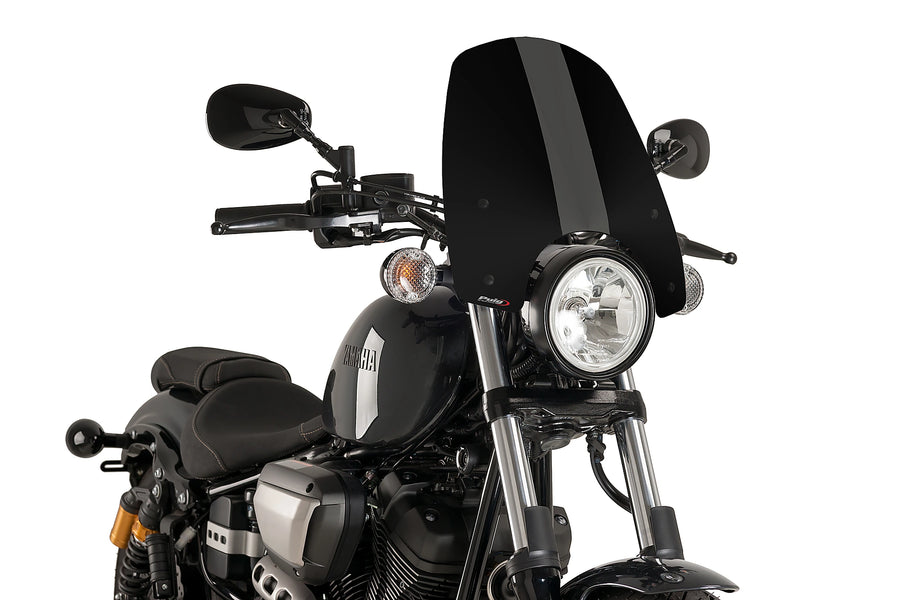 YAMAHA XV 950 R [2020] - New Generation Touring Screen | Black | PUIG 9438N