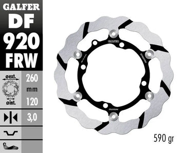 Sherco SE 250 [2014] - floating wave brake disc, grooved – picture 2