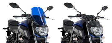YAMAHA MT-07 [2020] - New Generation Touring Windshield | Blue | PUIG 9667A