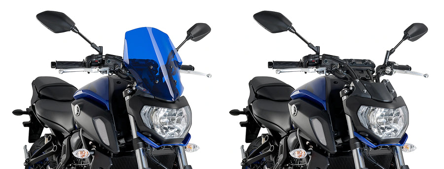 YAMAHA MT-07 [2020] - New Generation Touring Windshield | Blue | PUIG 9667A