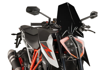 KTM 1290 SUPER DUKE R [2017–2018] - PUIG Touring-Windschild | Carbon-Optik | PUIG 9692C