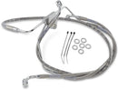 harley davidson flhtc [DRAG SPECIALTIES] - Stainless steel extended brake line kit-3
