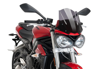 TRIUMPH STREET TRIPLE S [2017–2019] - New Generation Sport Windschild | Stark getönt | PUIG 9999F