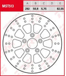 Harley-Davidson Flht 1340 Electra Glide Standard [1988] - Bremsscheibe Fest Rund – Bild 8