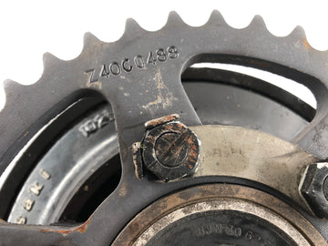 Kawasaki Z 750 E KZ750E [1981] - Sprocket carrier with rear shock absorber and sprocket - 0