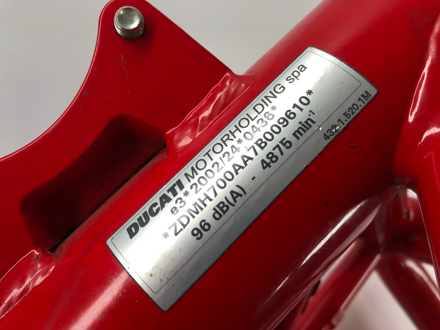 Ducati 1098 S H7 [2007] - Frame with vehicle registration document