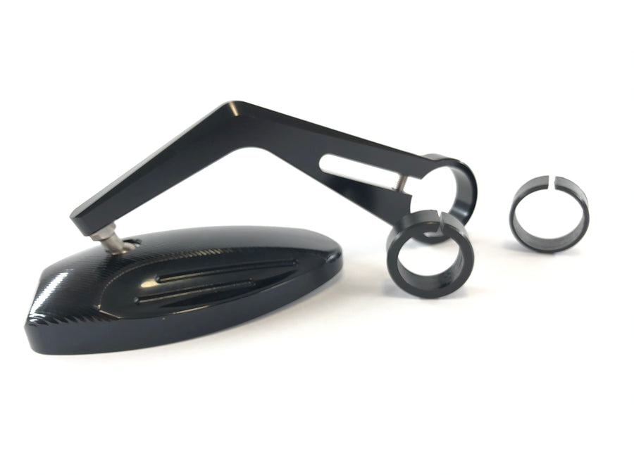 Handlebar end mirror with grooves, as good as new