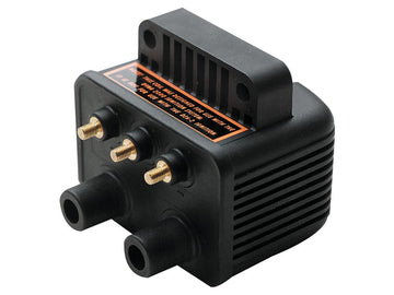 Harley Davidson Sportster [1971-2003]-twin fire ignition coil black 3 ohms