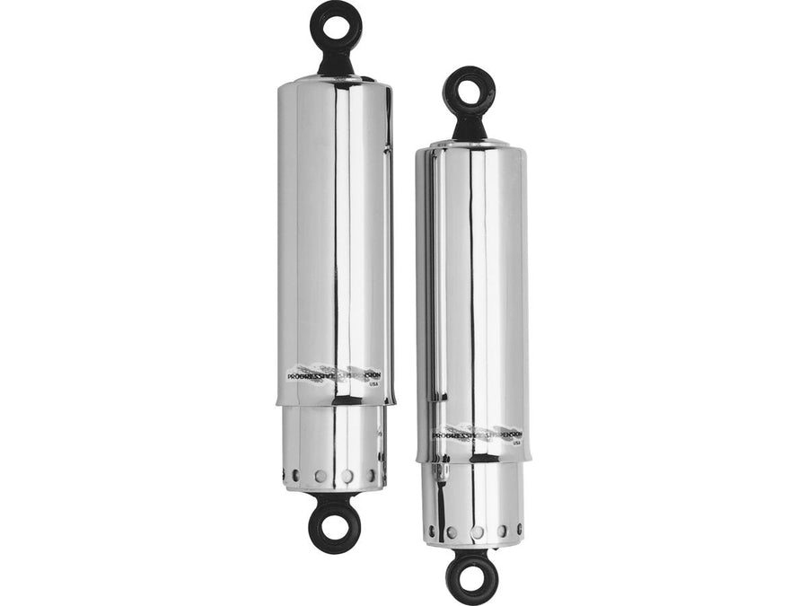 Harley Davidson Fl Shovel [1973-1984]-412 Series Covered 11 "Twin Shocks Chrome" "