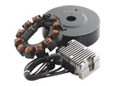 Harley Davidson Fl Shovel [1970-1984]-32 AMP high-performance charging system with black-5