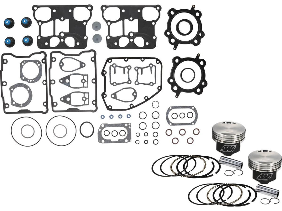 Harley Davidson Dyna [1999-2006]-forged piston kit with sealing set for the