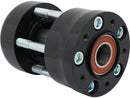 Harley Davidson Dyna [2006-2007]-single discs front wheel hub black not-abs-2