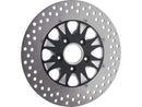 Harley Davidson Softail [2000-2014]-Sinister 2-part brake disc black front-1