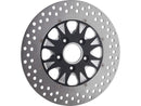 Harley Davidson Softail [2000-2014]-Sinister 2-part brake disc black front-3