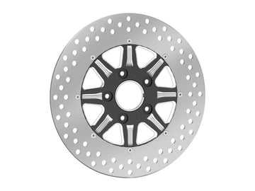 Harley Davidson Touring [2000-2007]-Velocity 2-part brake disc black ...
